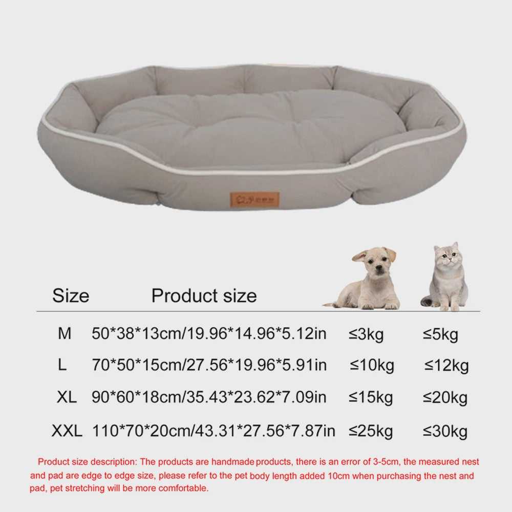 Luxe Vierkante Hondenkussen - Waterdicht & Bite-Resistant - Comfortabel voor Grote Honden en Katten