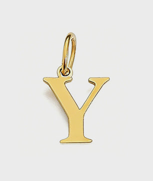 Gouden Initiaal Bedel - Roestvrij Staal - DIY Ketting Bedeltje A-Z