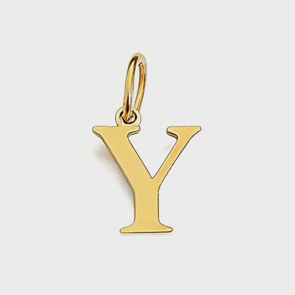 Gouden Initiaal Bedel - Roestvrij Staal - DIY Ketting Bedeltje A-Z