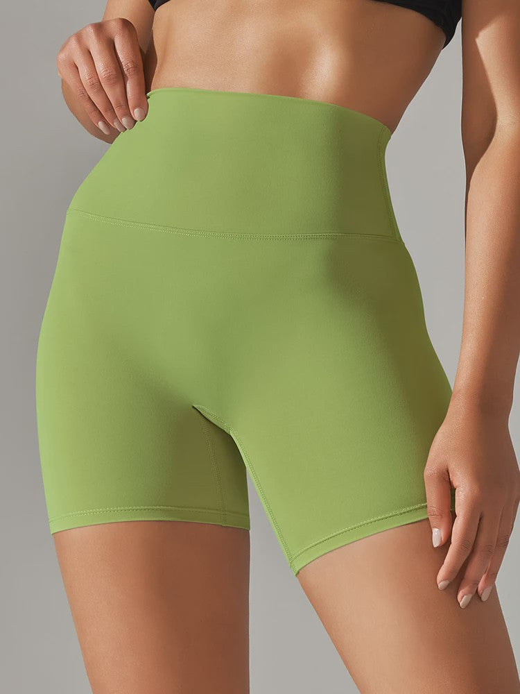 Dames Sportshorts Hoge Taille Squat Proof - Sneldrogend voor Yoga, Fitness & Fietsen