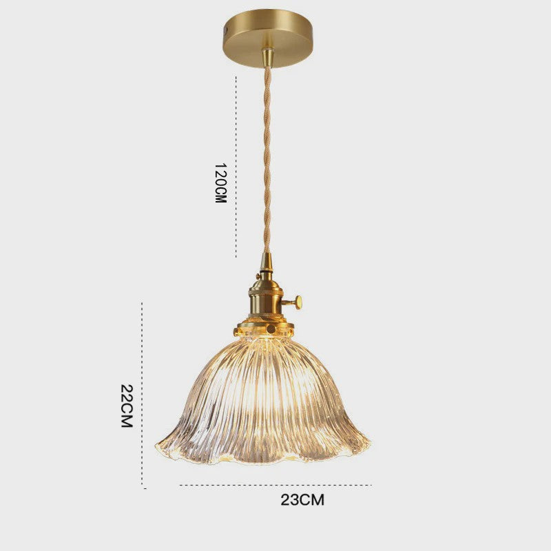 Moderne Glazen Hanglamp - Stijlvolle Plafondlamp voor Woonkamer, Keuken & Eetkamer