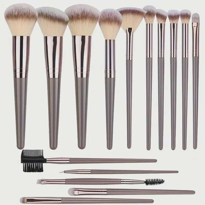 Professionele Make-up Kwasten Set (20 Stuks) - Foundation, Oogschaduw & Meer