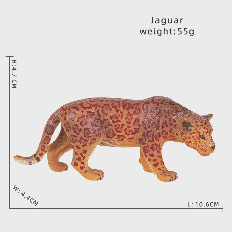 Realistische Wild Animal Speelgoed Set: Olifant, Leeuw, Cheetah, Tijger - Educatief Cadeau