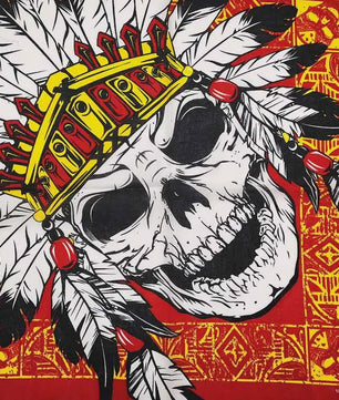 Skull Bandana Katoen - Hip Hop Stijl Hoofddoek & Accessoire