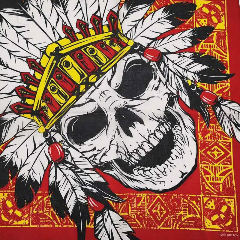 Skull Bandana Katoen - Hip Hop Stijl Hoofddoek & Accessoire