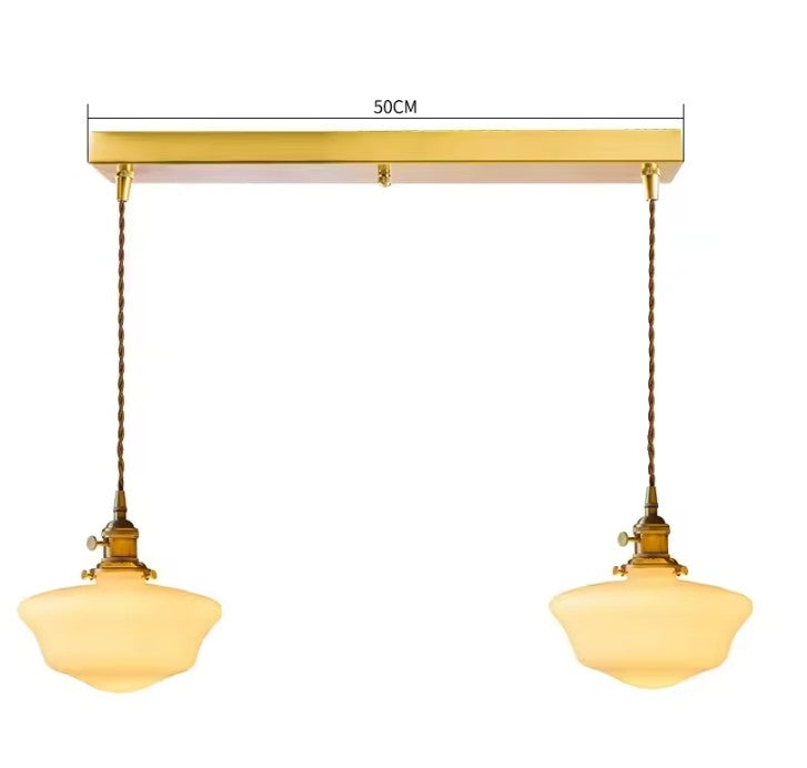 Japanse Glazen Hanglamp – Minimalistisch Nordic Design – LED E27 – Verstelbaar Snoer 200 cm – Sfeervolle Interieurverlichting