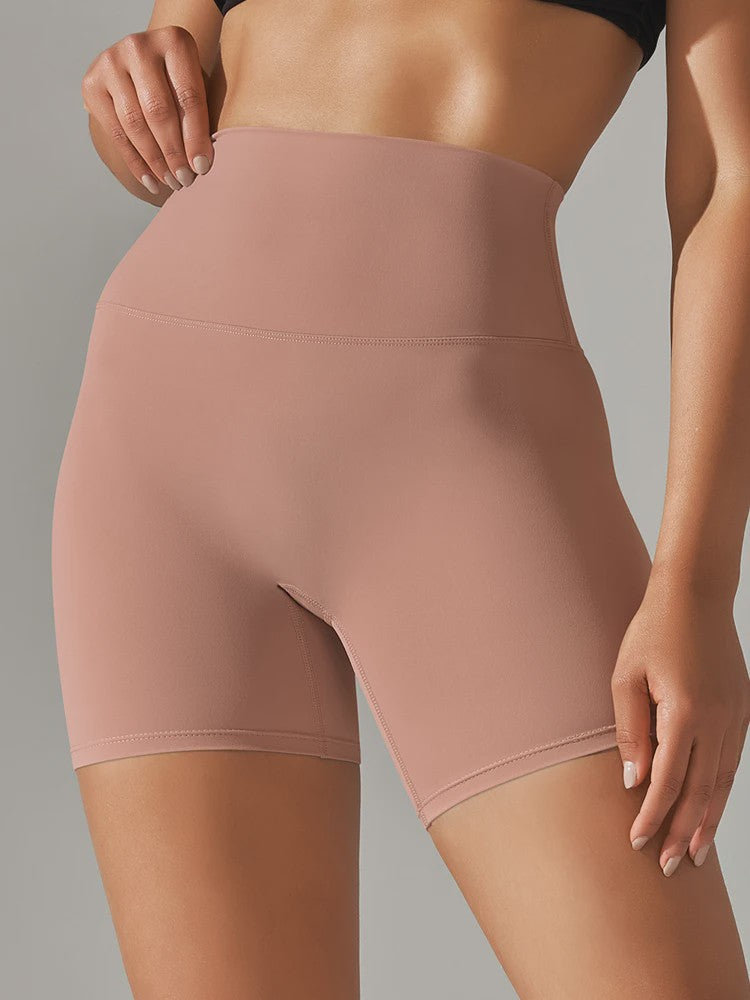 Dames Sportshorts Hoge Taille Squat Proof - Sneldrogend voor Yoga, Fitness & Fietsen