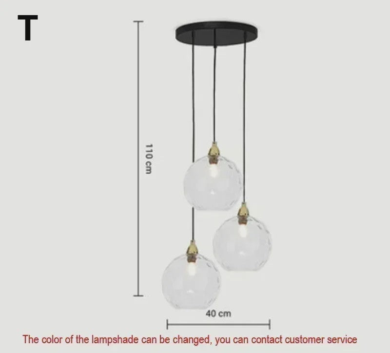 Kleurrijke Moderne Glazen Hanglamp - Stijlvolle Plafondlamp voor Woonkamer & Eetkamer
