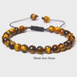 Blauwe Tijgeroog Kralen Armband 6MM - Natuursteen Meditatie Sieraden