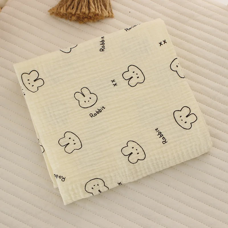 Zachte Muslin Swaddle Deken voor Baby's - Katoen, 80x80cm, met schattige prints