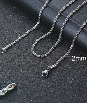 Vnox Gouden Kubaanse Ketting - Roestvrij Staal Unisex Halsketting