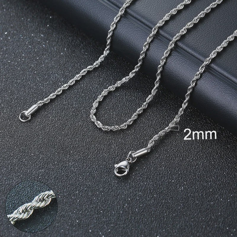Vnox Gouden Kubaanse Ketting - Roestvrij Staal Unisex Halsketting