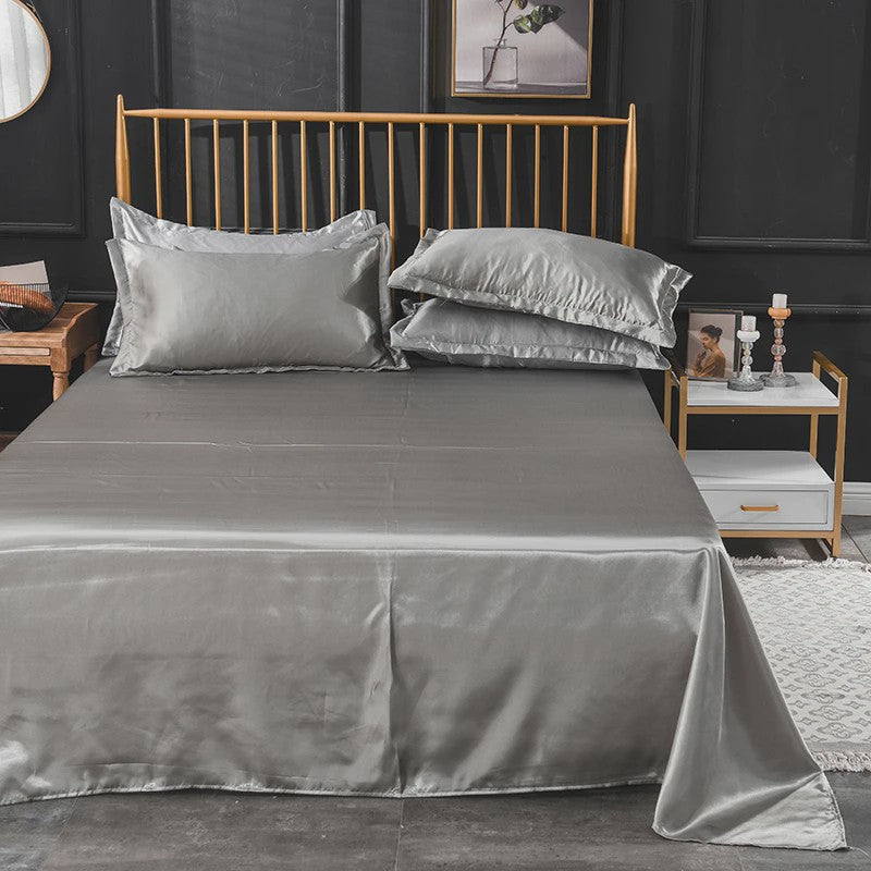 Luxe Satijnen Lakenset - Zacht, Comfortabel en Stijlvol voor Enkele en Tweepersoonsbedden