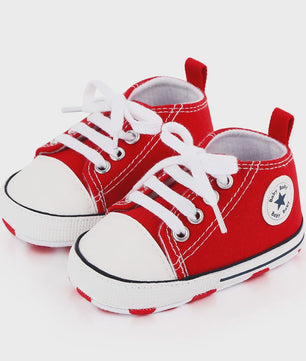 Babyschoenen Canvas Sneakers - Eerste Stapjes Schoentjes met Zachte Zool
