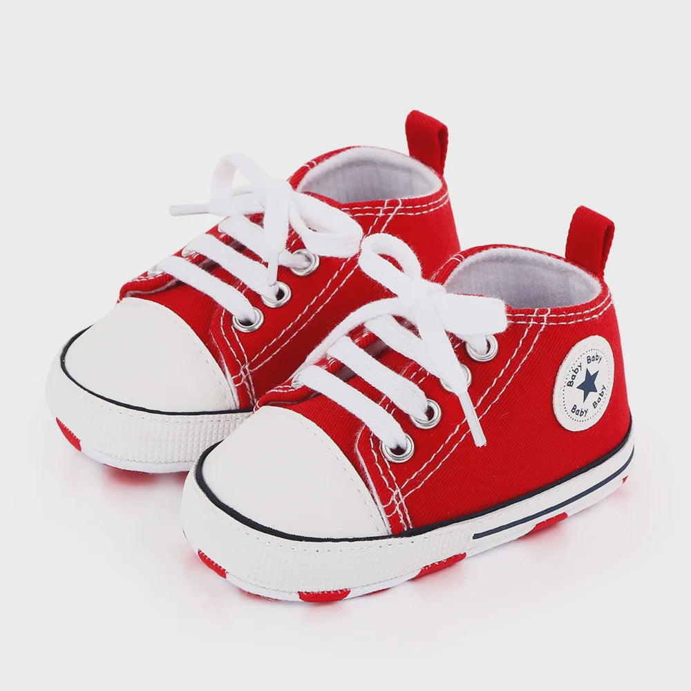 Babyschoenen Canvas Sneakers - Eerste Stapjes Schoentjes met Zachte Zool