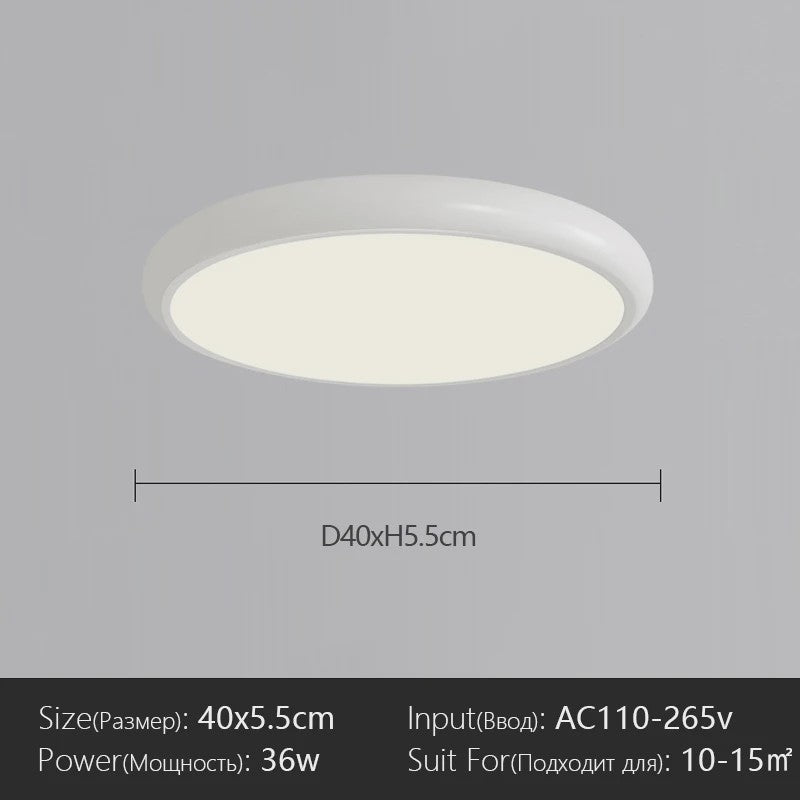 Moderne Scandinavische LED Plafondlamp - Stijlvol en Veelzijdig