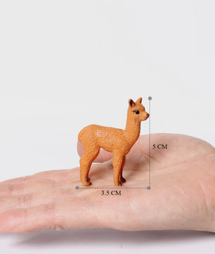 Realistische Alpaca & Kameel Figuren Set - Handgeschilderd, Educatief Speelgoed