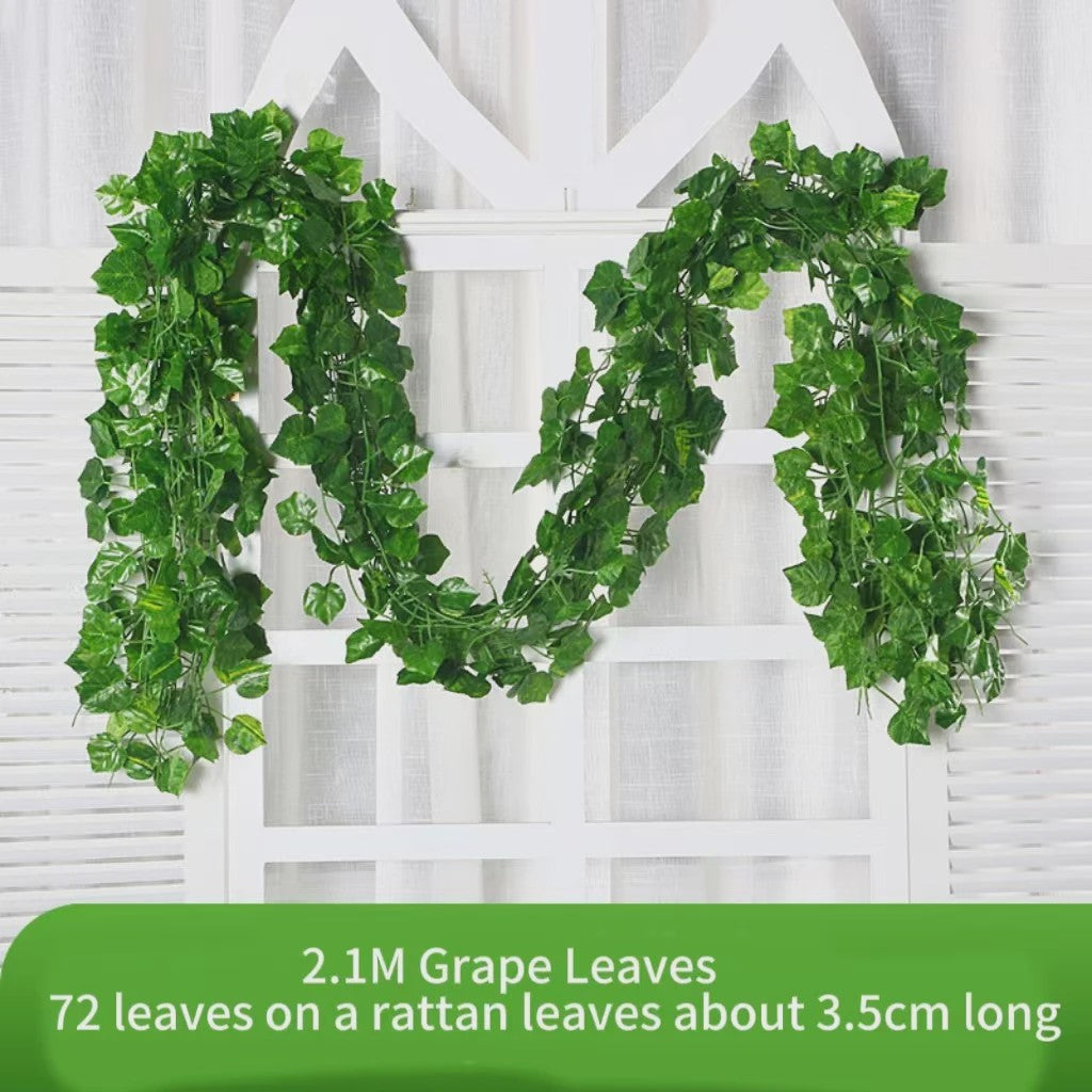 Kunstige Klimop Slang 2.1M - Groene Nep Plant voor Decoratie, Bruiloft & Feest