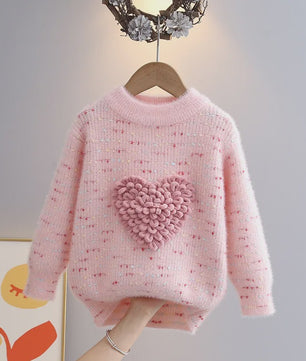 Schattige Gebreide Trui voor Meisjes - Elegante Winterkleding voor Kinderen