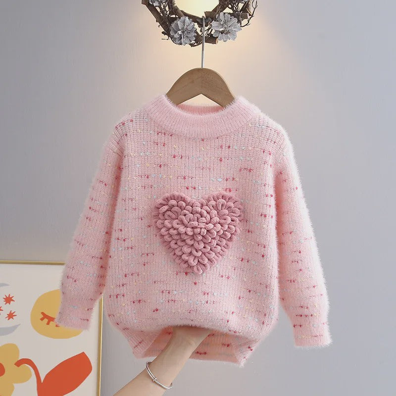 Schattige Gebreide Trui voor Meisjes - Elegante Winterkleding voor Kinderen