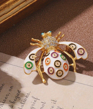 Luxe Bijen Broche met Kristallen - Vintage Baroque Stijl