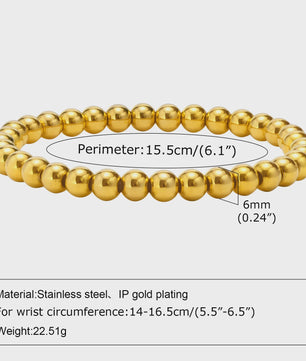 Gouden Roestvrij Staal Chunky Schakelarmband voor Dames - Waterdicht & Verstelbaar