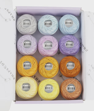Rhapsody Pearl Cotton Haakgaren Maat 8 - Egyptisch Katoen, Dubbel Gemerceriseerd
