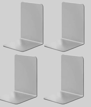 8x Stevige Doorzichtige Boekensteunen - Ideale Organizer voor Boeken, Films & CD's