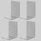 8x Stevige Doorzichtige Boekensteunen - Ideale Organizer voor Boeken, Films & CD's