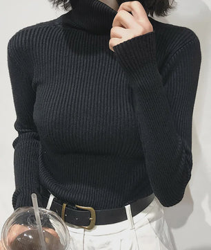 Dames Gebreide Turtleneck Trui - Slim Fit Koreaans Stijl | Herfst & Winter Collectie
