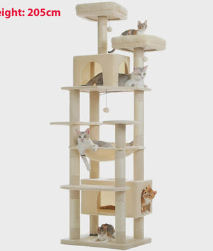 Grote Kattenboom met Krabpalen, Hangmat en Speeltjes - Meerdere Niveaus