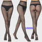 Dames Visnet Panty's met Jacquard Weefsel - Gothic Kant & Spider Net Stijl