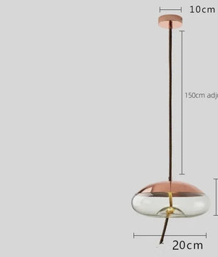 Moderne Glazen LED Hanglamp - Stijlvolle Verlichting voor Woonkamer, Keuken & Bar