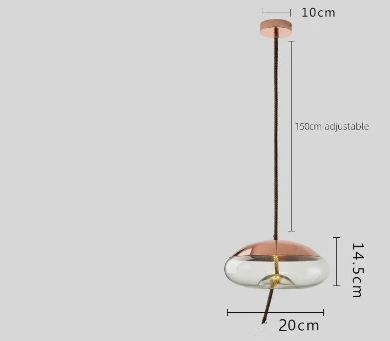 Moderne Glazen LED Hanglamp - Stijlvolle Verlichting voor Woonkamer, Keuken & Bar