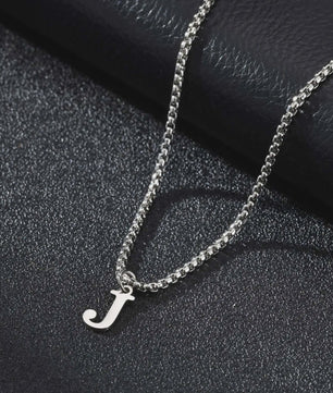 Vnox RVS Letter Ketting Heren - Kies Uw Initiaal - Waterdicht & Minimalistisch