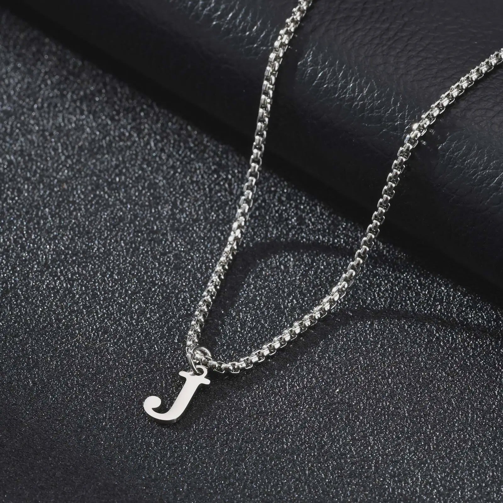 Vnox RVS Letter Ketting Heren - Kies Uw Initiaal - Waterdicht & Minimalistisch