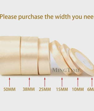 Satijnen Lint 22 Meter - Diverse Breedtes (6mm t/m 50mm) voor Decoratie & Knutselen