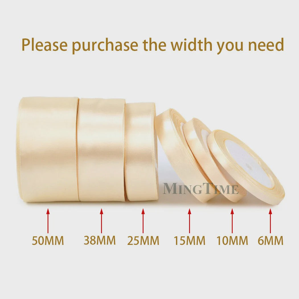 Satijnen Lint 22 Meter - Diverse Breedtes (6mm t/m 50mm) voor Decoratie & Knutselen