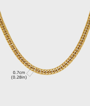 Vnox RVS Kubaanse Ketting voor Heren & Dames - 3/5/7/9mm Breed, Waterdicht & Hypoallergeen