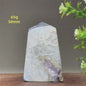 Zwarte Agaat Kristal Geode Obelisk - Natuurlijke Decoratie & Meditatie Steen