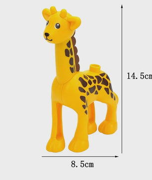 Grote Bouwstenen Dierenpark & Boerderij Figuren - Compatibel met Duplo