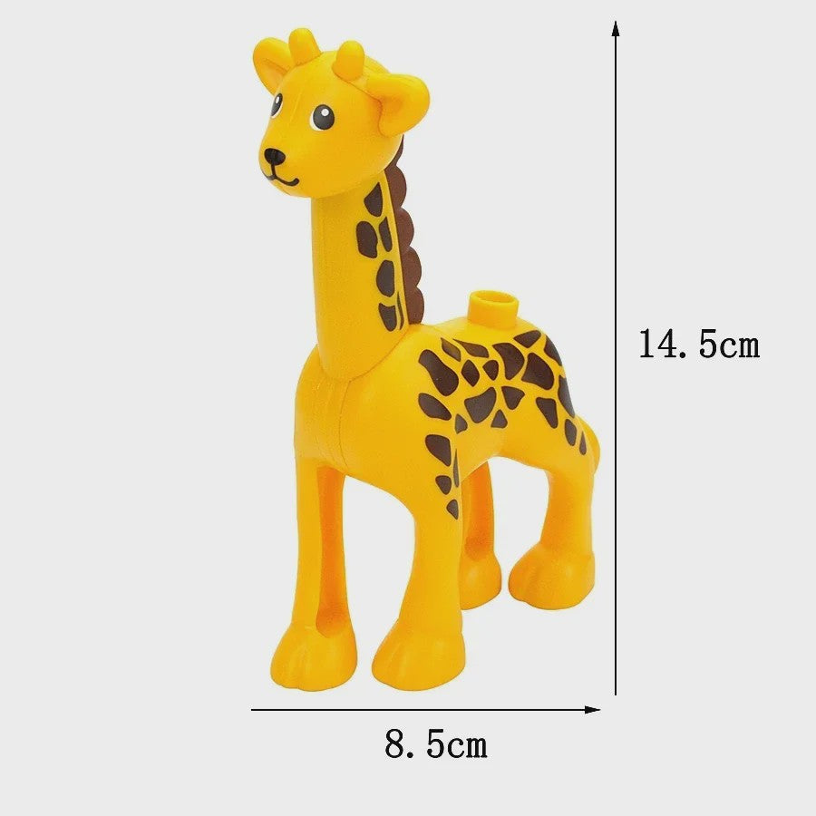 Grote Bouwstenen Dierenpark & Boerderij Figuren - Compatibel met Duplo