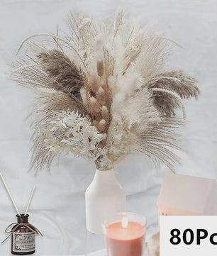 Natuurlijk Pampas Gras Boeket - Gedroogde Bloemen voor Boho Woondecoratie & Bruiloft