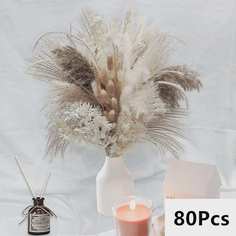 Natuurlijk Pampas Gras Boeket - Gedroogde Bloemen voor Boho Woondecoratie & Bruiloft