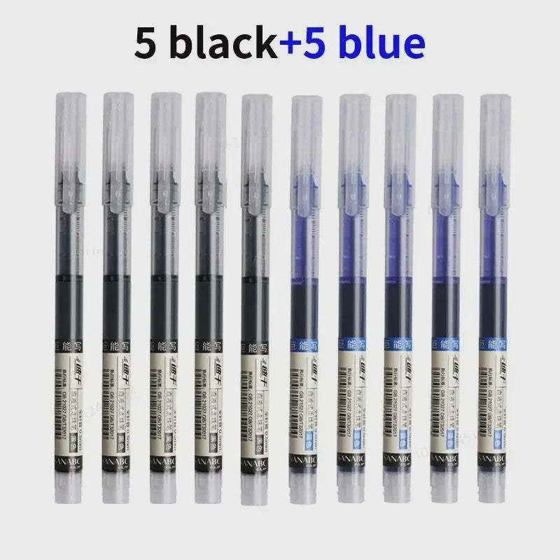 Set van 1-20x Gel Pen Zwart/Blauw/Rood - 0.5mm Naaldpunt voor Studenten & Kantoor