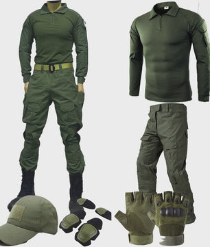 Tactisch Camouflage Uniform Set: Combat Shirt & Broek voor Outdoor, Airsoft, Jacht & Training