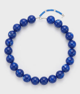 Bohemian Resin Kralen Ketting - Statement Choker met Dubbele Kleuren