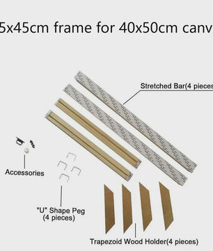 Moderne Houten Canvas Frame - 24 Maten voor Foto, Olieverf & Diamond Painting