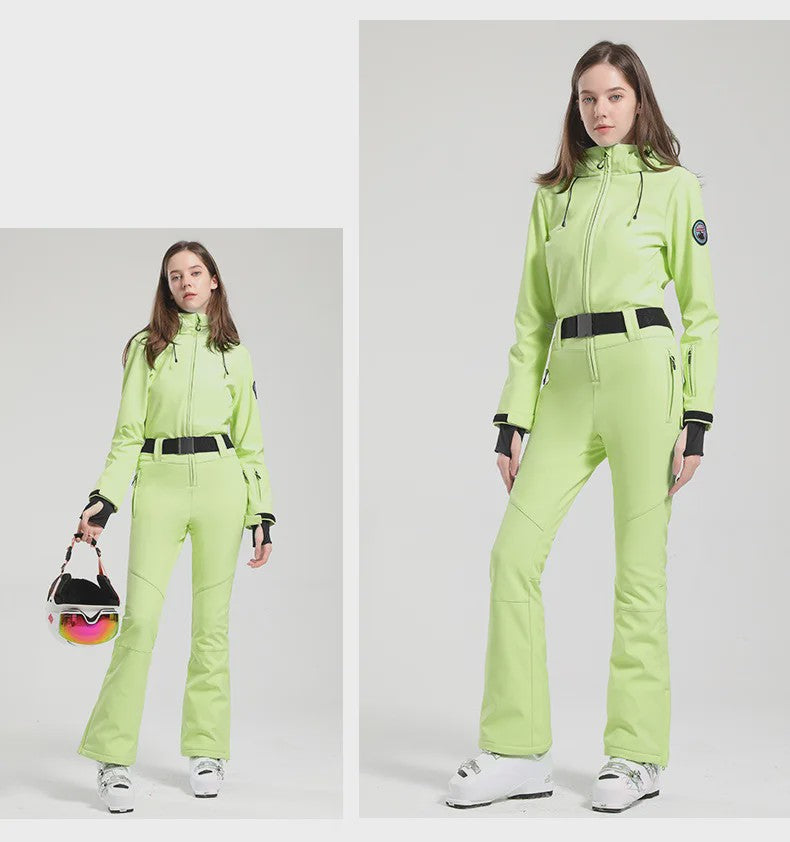 Dames Winter Ski-overall One Piece - Waterdicht, Winddicht & Warm - Outdoor Snowboard Jumpsuit