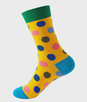 Unisex Katoenen Sokken met Vrolijke Fruit, Dieren & Kunst Prints - Hip Hop & Skateboard Stijl